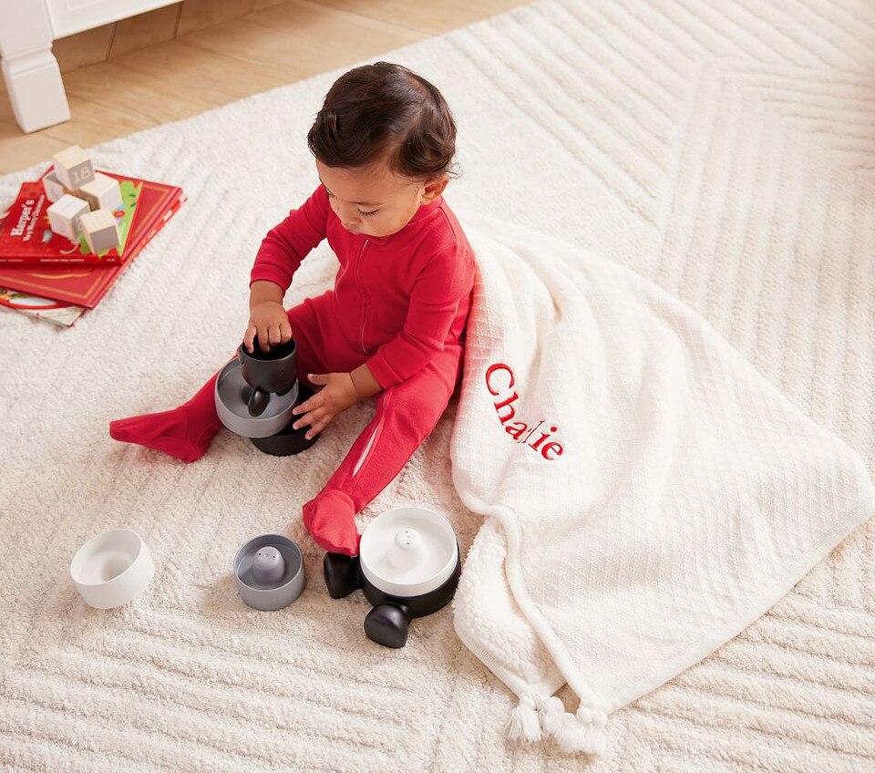 Luxe Knit Sherpa Baby Blanket Pottery Barn Kids Australia